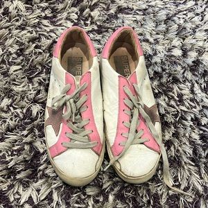 GOLDEN GOOSE pink superstar sneakers size 39 US 9